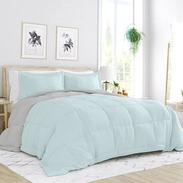 3-Piece Microfiber Reversible Comforter Set